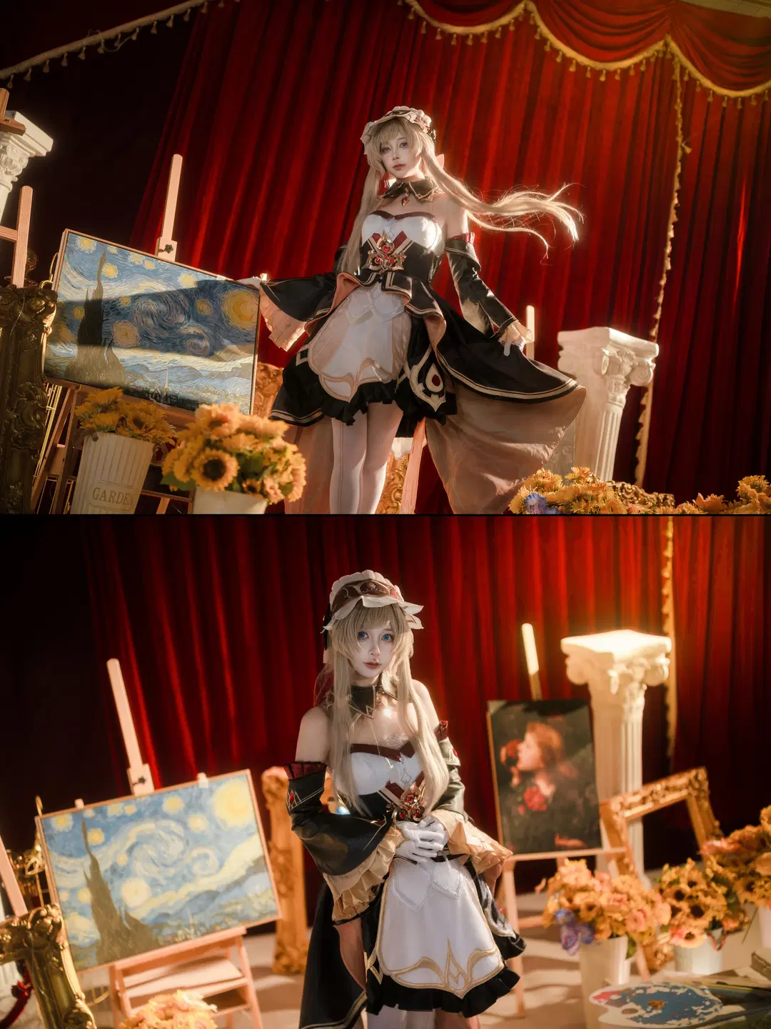 【桑多涅cos】水仙十字的女儿，原神木偶的华丽画室装扮 - 黑爱势力登场 - 第2张