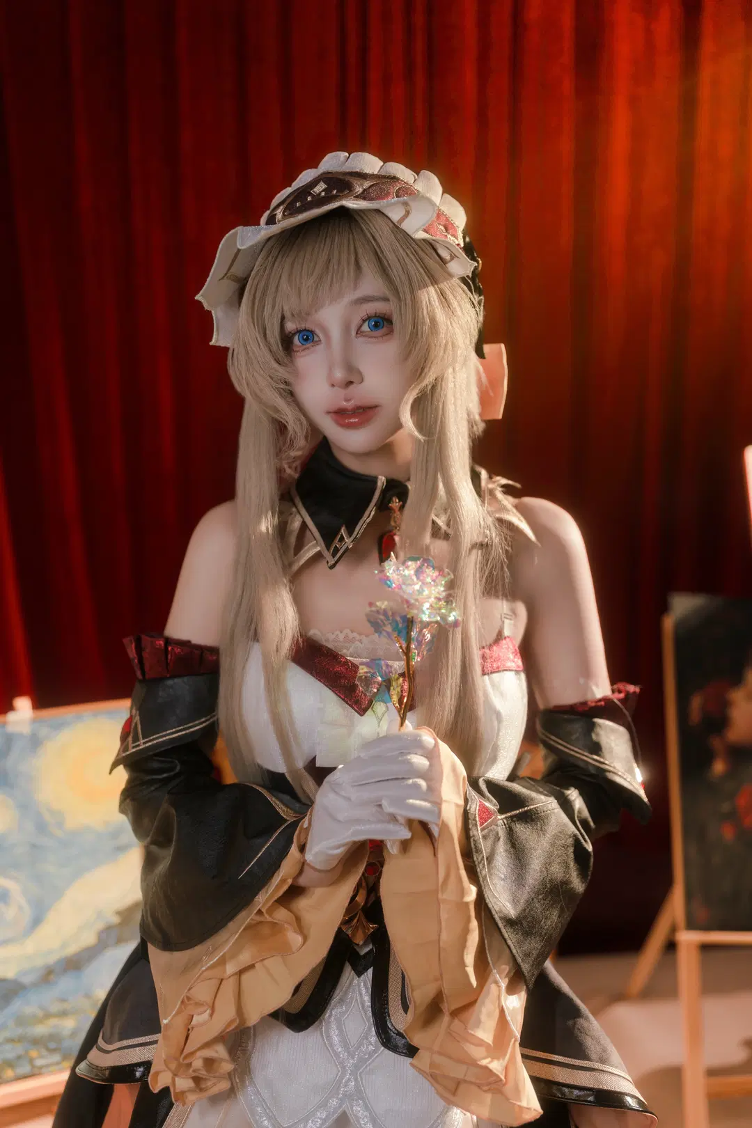 【桑多涅cos】水仙十字的女儿，原神木偶的华丽画室装扮 - 黑爱势力登场 - 第8张