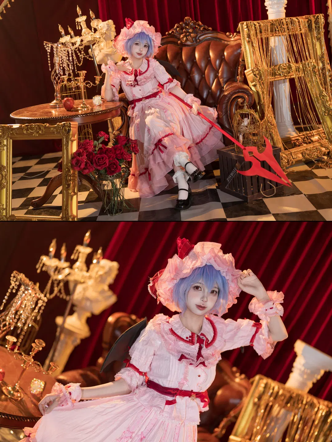 【蕾米莉亚cos】东方红魔乡：粉色洋装与红魔馆的甜美相遇 - 黑爱势力登场 - 第9张