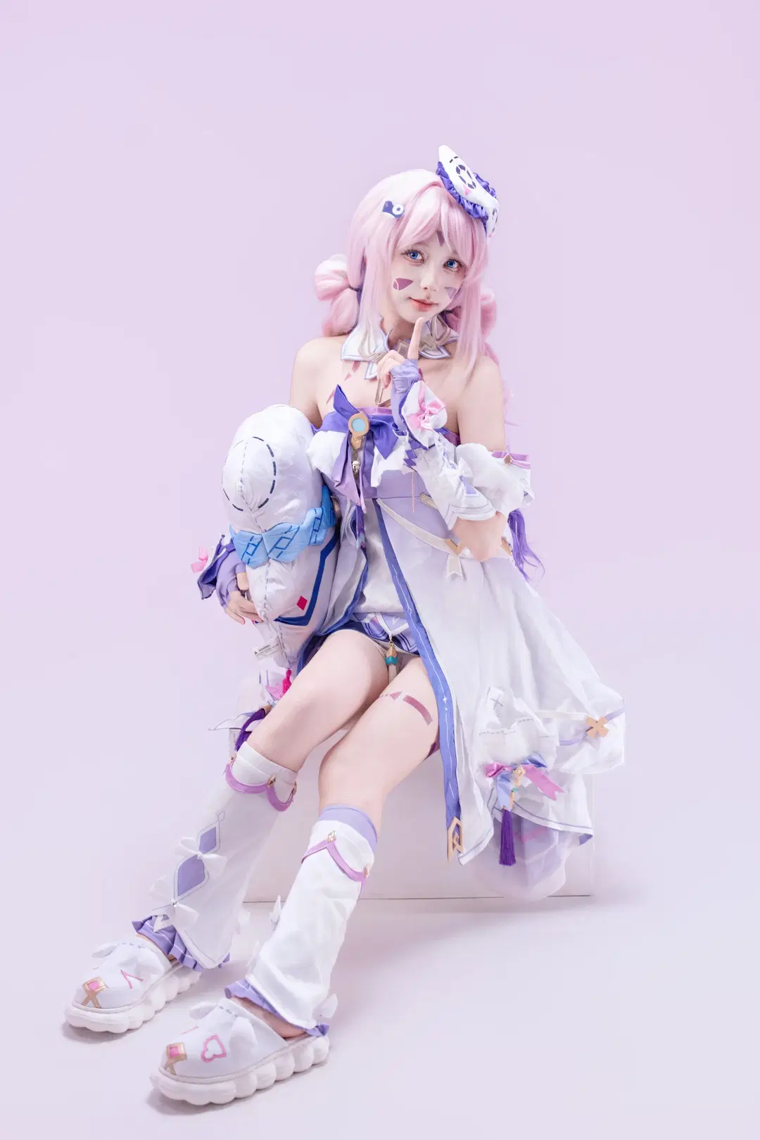 原神, 茜特菈莉cos, 二次元cos, 丝袜, 星河蓝美瞳