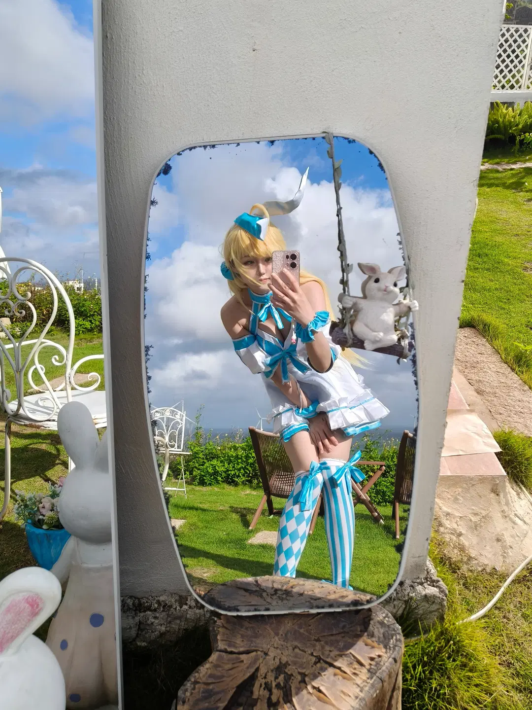 Fate/Grand Order, 鏡越し自撮り, Fate/Grand Order, ストッキング, アルトリアコスプレ