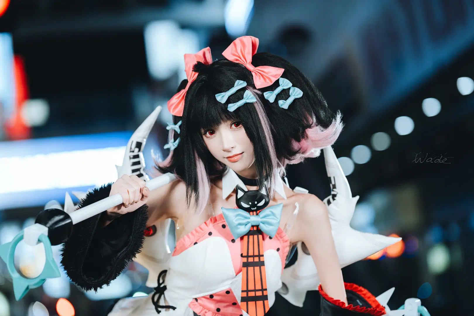 【南宫队长cos】绝区零夜色街头，机能风大锤少女 - 易木 - 第6张