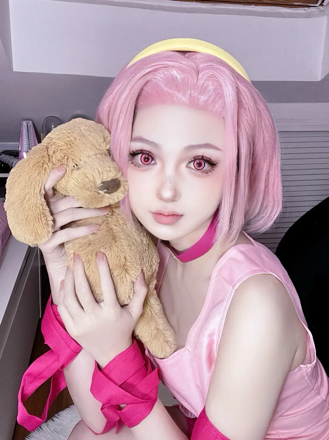 [Sugimoto Remi cosplay] JoJo's Bizarre Adventure: Diamond is Unbreakable — The Charm of a Pink-themed outfit by 汤圆不吃蛋黄 - Image 2