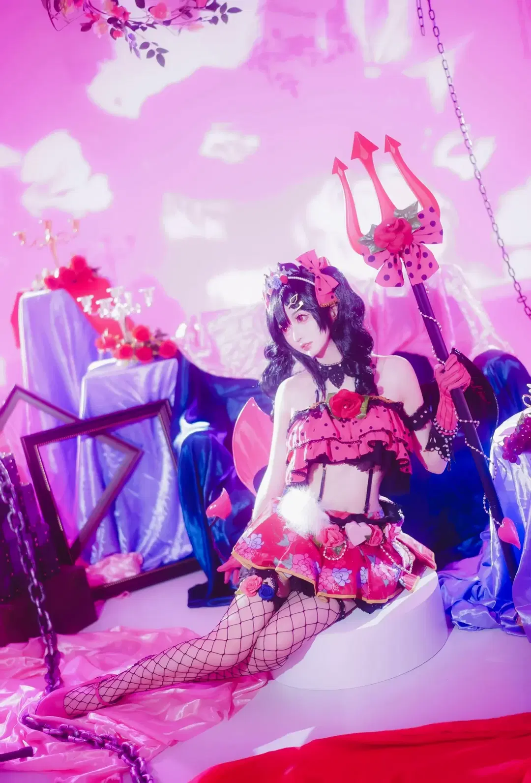 【矢澤妮可cos】lovelive粉色小惡魔正片 - 汤圆不吃蛋黄 - 第5張