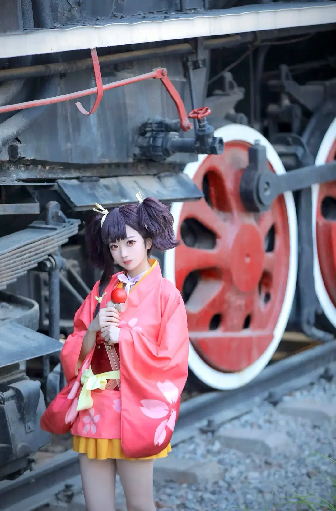 【無名cos】甲鐵城的卡巴內瑞 廢墟工業風紅和服 - 汤圆不吃蛋黄 - 第7張