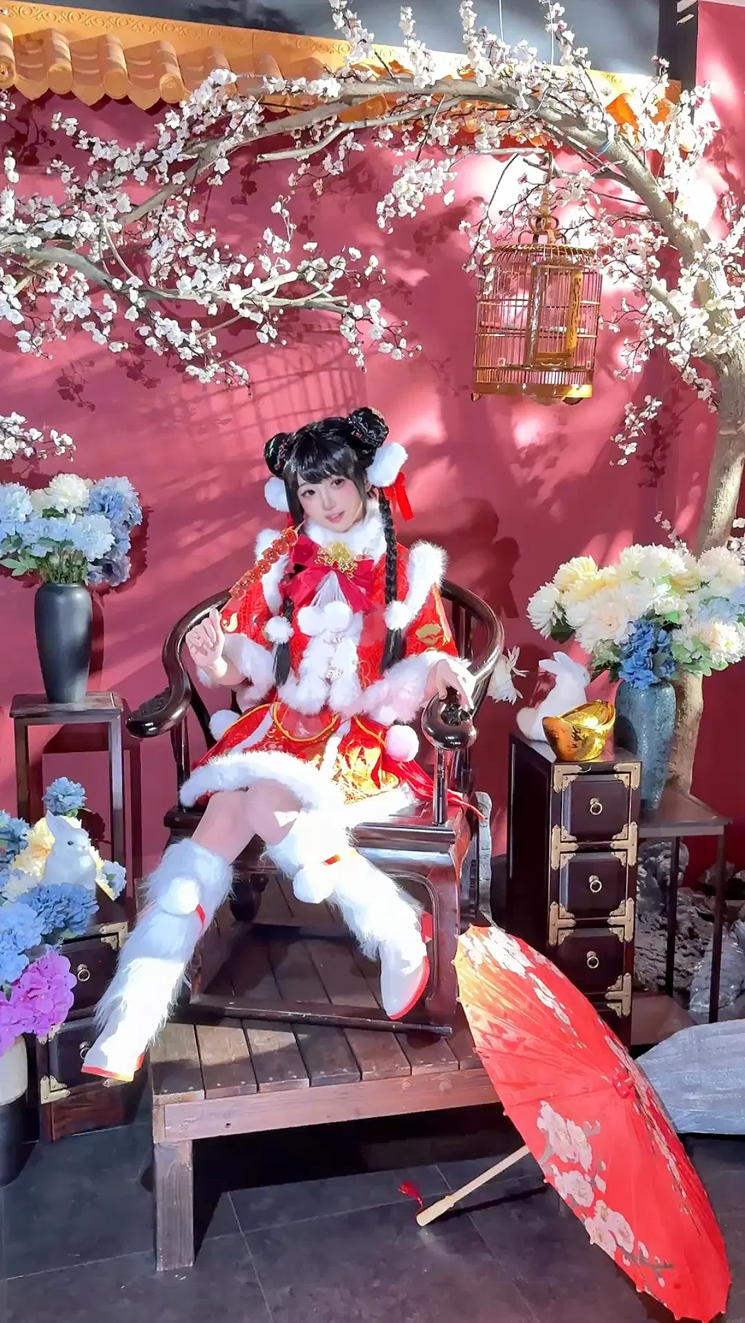 [Hu Tao cosplay] NARAKA: BLADEPOINT Hu Tao Spring Festival ACG New Year goods behind the scenes by 汤圆不吃蛋黄 - Image 3
