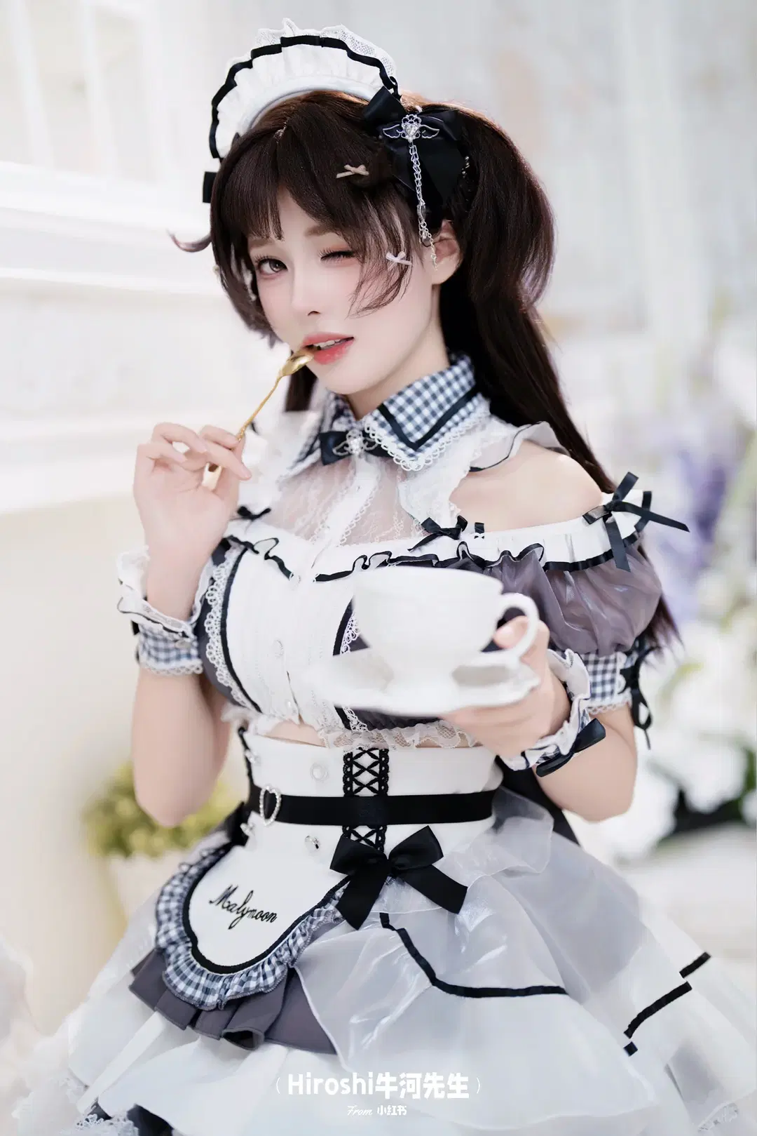 Malymoon风女仆装cos，阳光下的发呆日记 - Hiroshi牛河先生 - 第4张