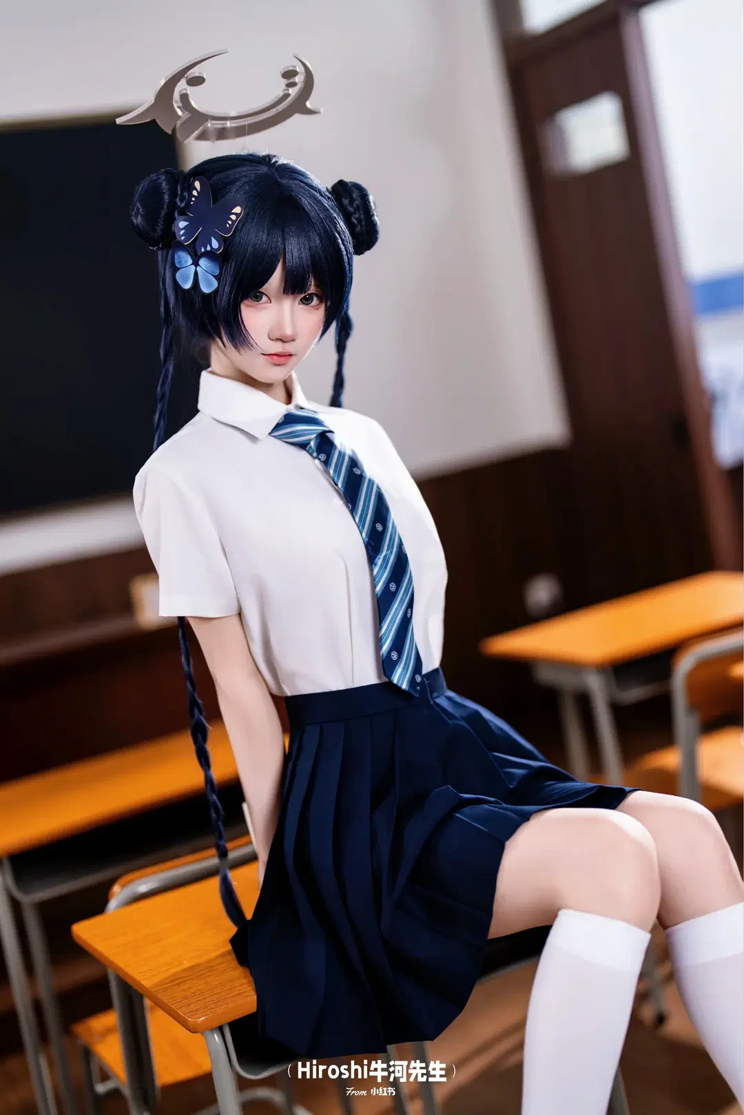 【Misaki cosplay】Blue Archive After-School JK uniform Headcanon / Original setting by Hiroshi牛河先生 - Image 6