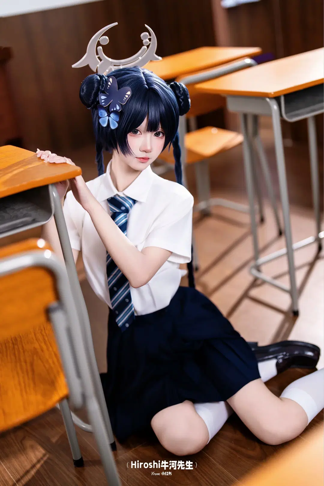 【Misaki cosplay】Blue Archive After-School JK uniform Headcanon / Original setting by Hiroshi牛河先生 - Image 7