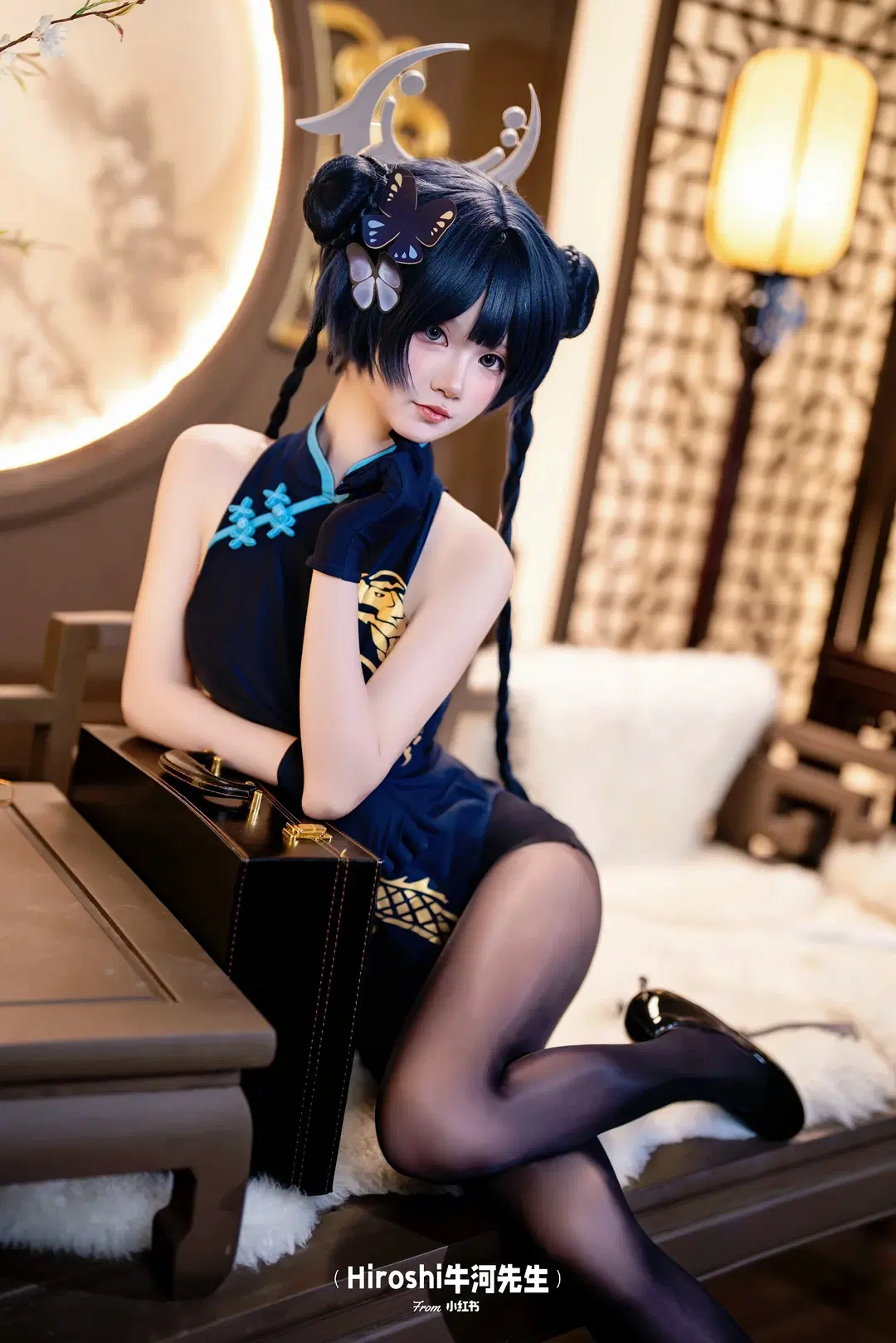 【龙华妃咲cos】蔚蓝档案龙华妃咲，中式旗袍与枪械的碰撞 - Hiroshi牛河先生 - 第8张