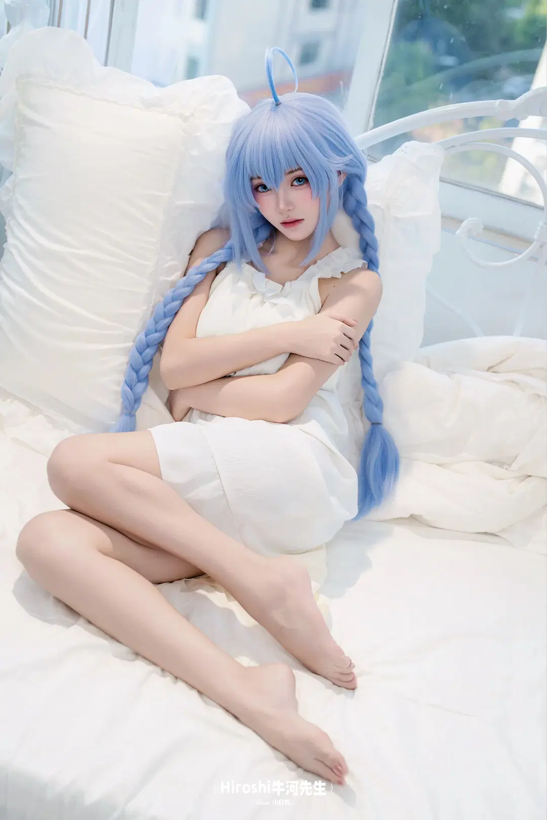 【洛琪希cos】无职转生私设，白裙麻花辫的慵懒日常 - Hiroshi牛河先生 - 第2张