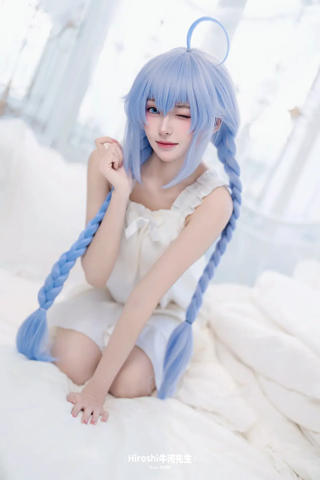 【洛琪希cos】无职转生私设，白裙麻花辫的慵懒日常 - Hiroshi牛河先生 - 第4张