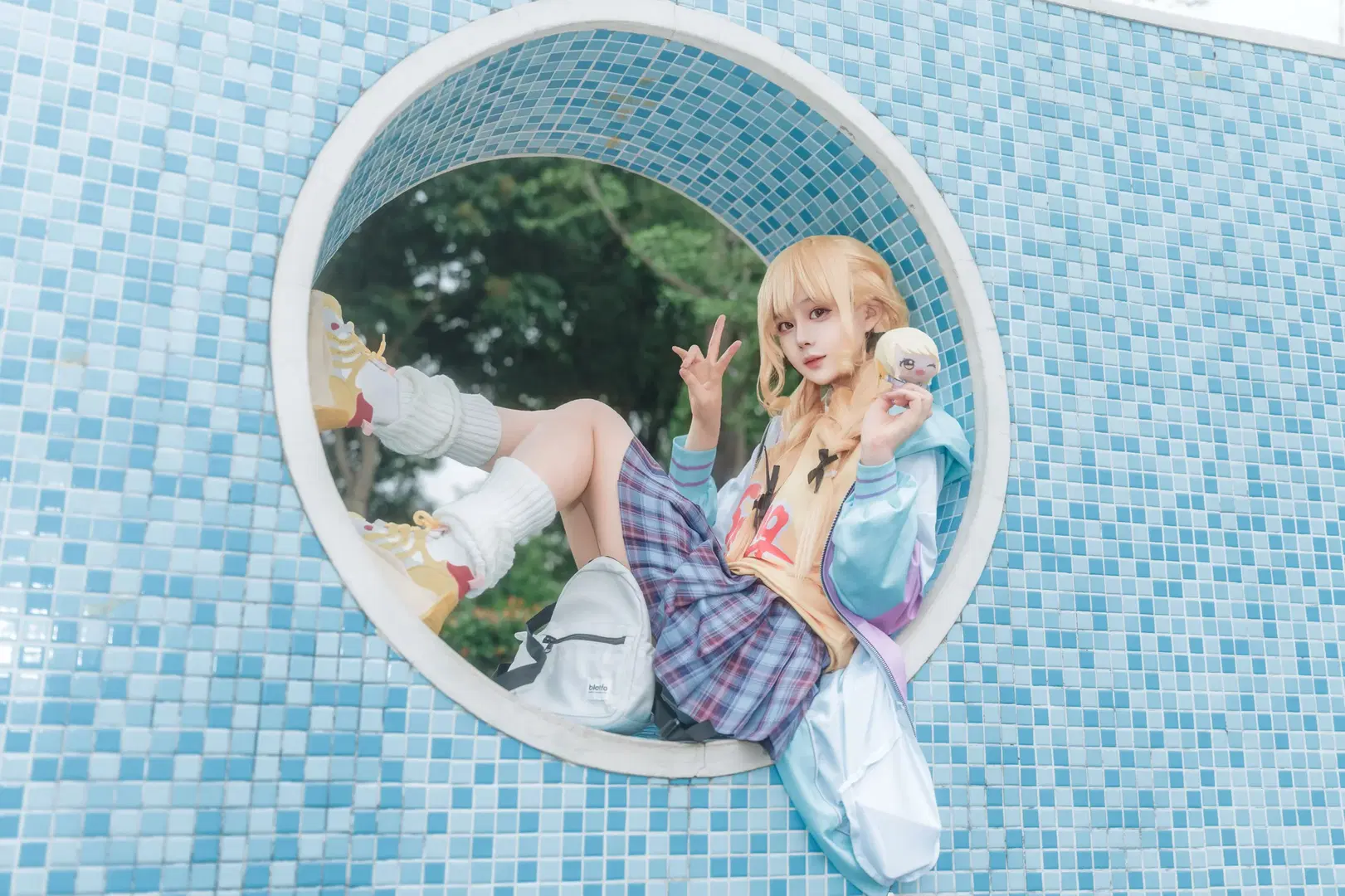 【Kotone Fujita cosplay】Weekend Playground Leisure Diary of the Blonde Punk by 休伊朗灵童转世 - Image 5