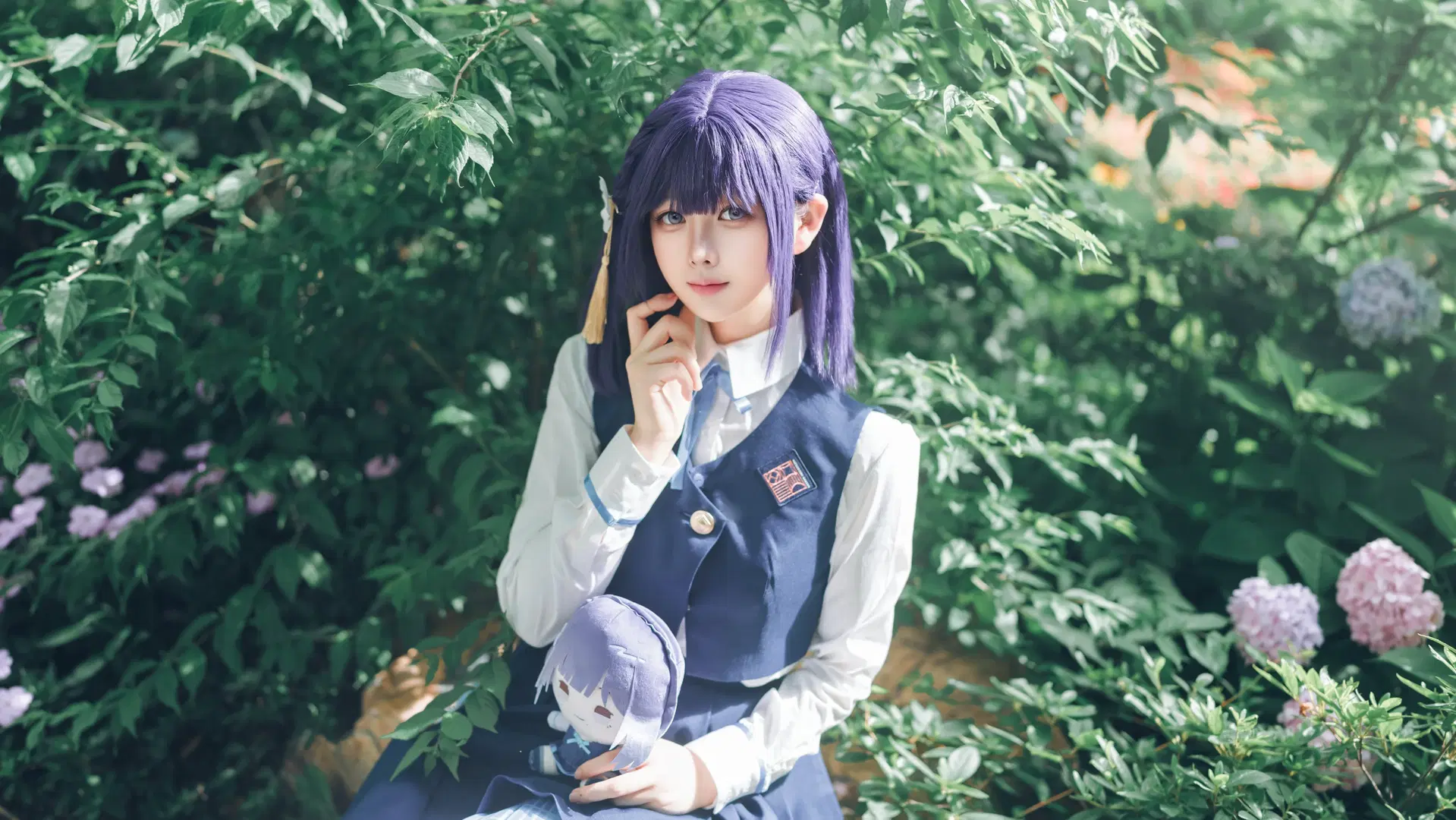 【秦谷美铃cos】学园偶像大师的学园制服写真 - 休伊朗灵童转世 - 第2张
