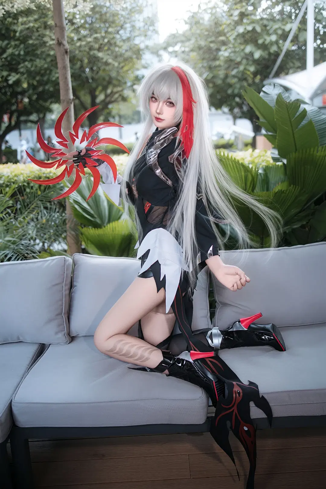 王者荣耀, 游戏cosplay, 黑丝, 影cos, 高跟长靴