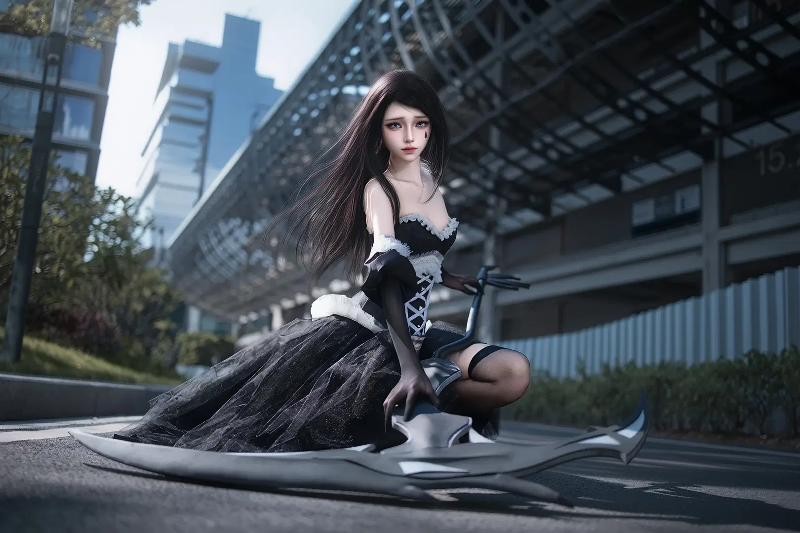 【莉莉丝cos】偷星九月天 暗黑哥特风镰刀少女 - 晓歪xyyy - 第2张