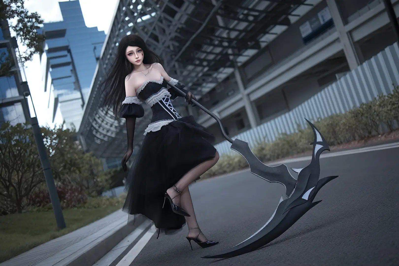 ゴシック風, リリスコスプレ, ダーク系コスプレ, ストッキング, 星を盗む九月天