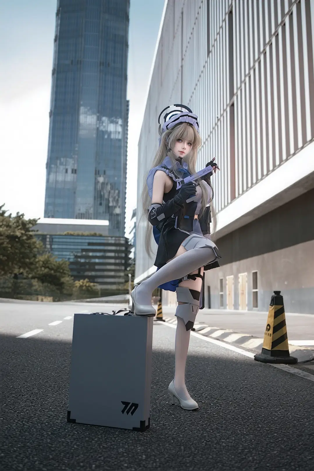 ブルーアーカイブ, 二次元コスプレ, タクティカルスタイル, 飛鳥馬トキ コスプレ, ストッキング