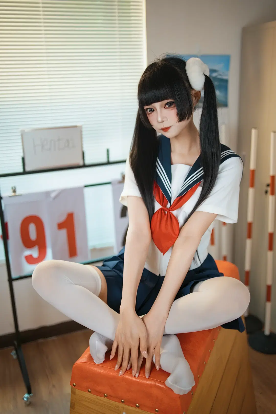 体育室JK制服拍摄记录 - 晓歪xyyy - 第3张