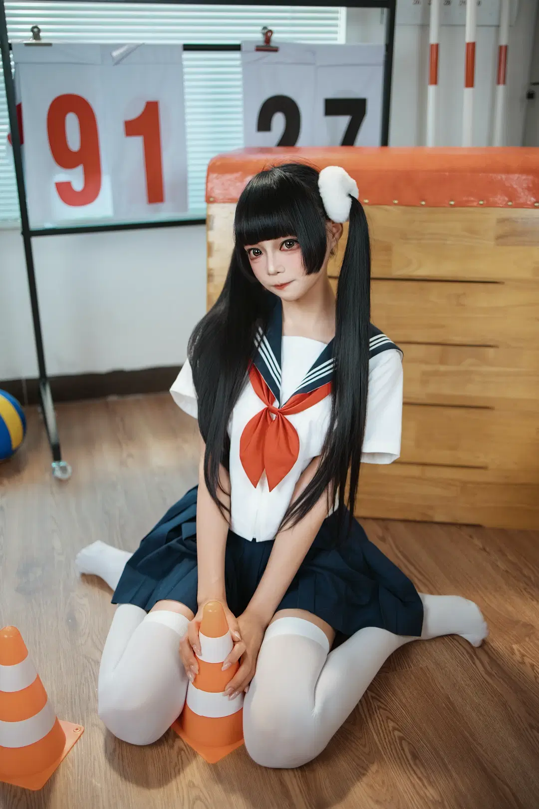体育室JK制服拍摄记录 - 晓歪xyyy - 第5张