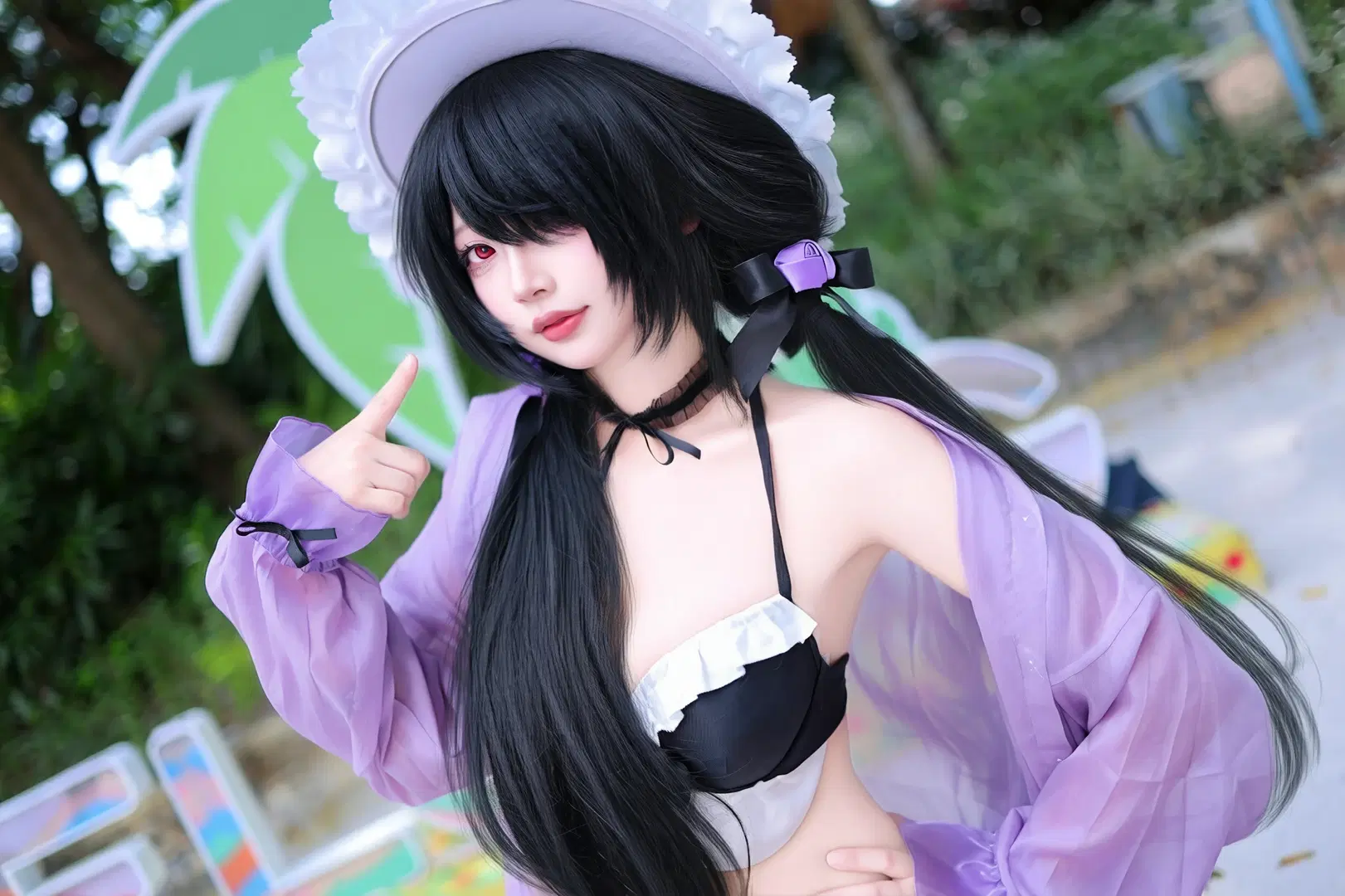 【時崎狂三 コスプレ】『デート・ア・ライブ』真夏のビーチ水着企画 - 晓歪xyyy - 3枚目