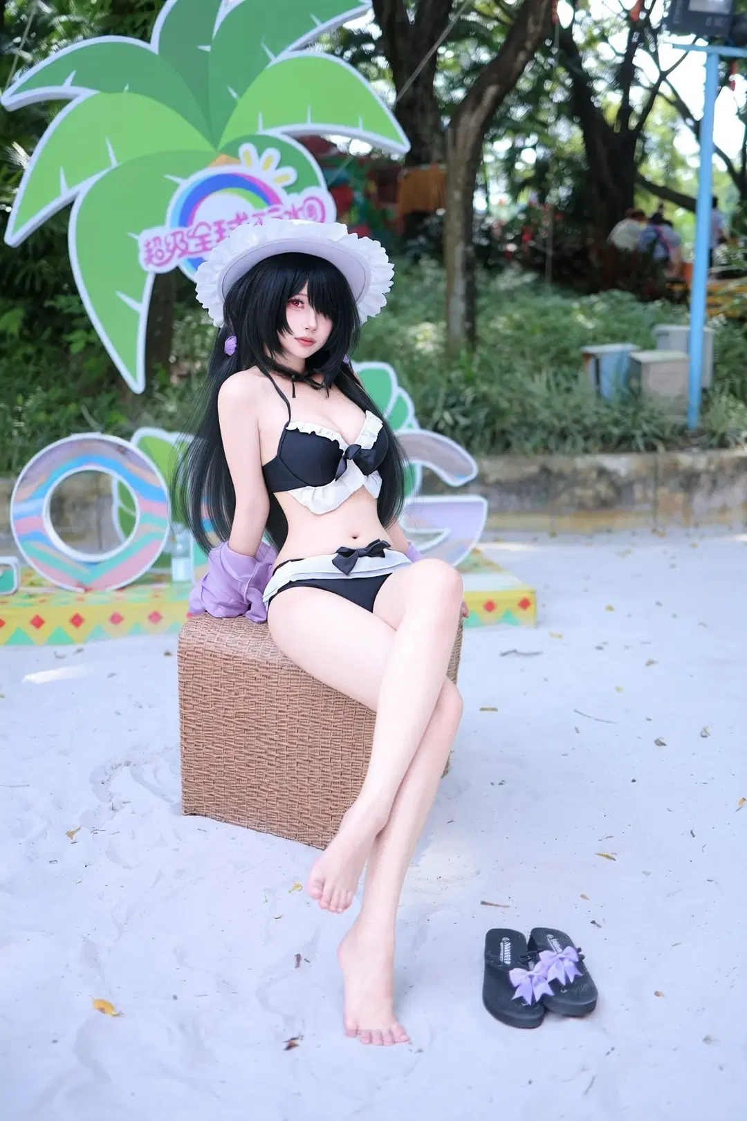 【時崎狂三 コスプレ】『デート・ア・ライブ』真夏のビーチ水着企画 - 晓歪xyyy - 4枚目