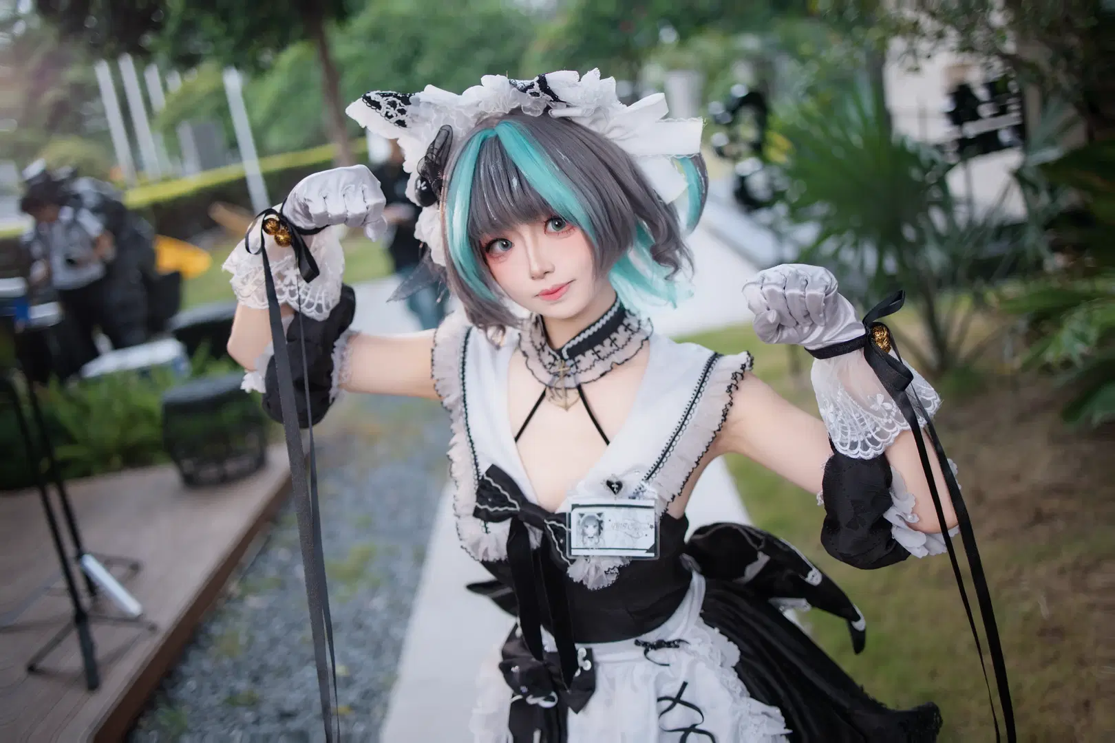 【柴郡cos】碧藍航線柴郡女僕裝外景記錄 - 晓歪xyyy - 第2張