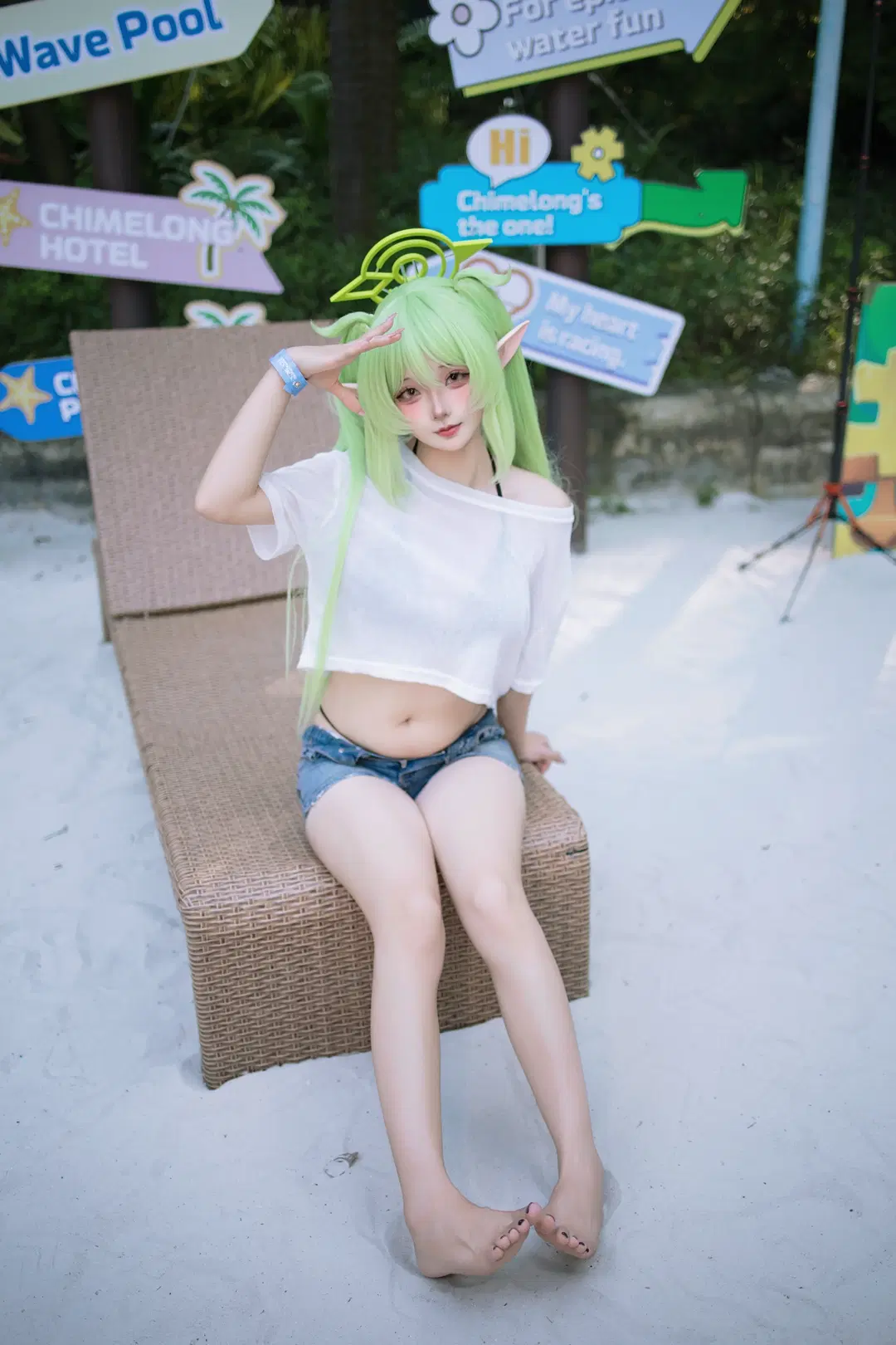 【橘望cos】哈密瓜双子的夏日沙滩度假风 - 晓歪xyyy - 第2张