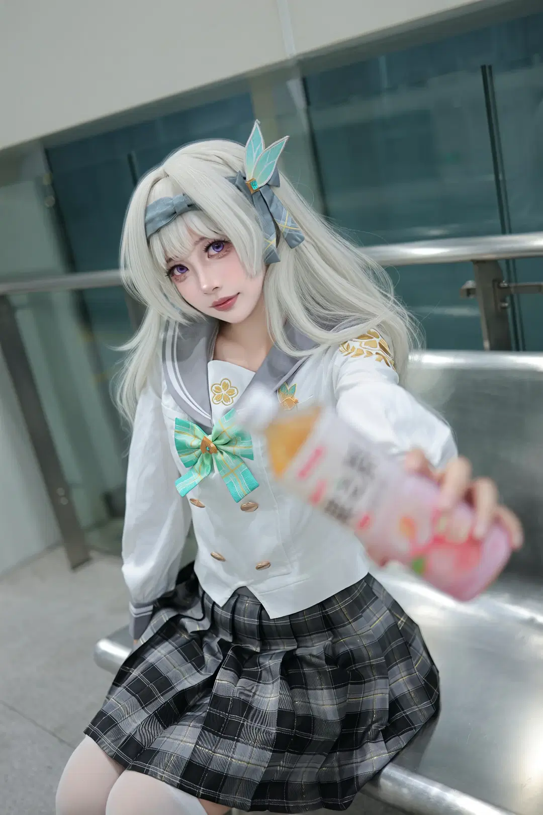 【流萤cos】星穹铁道春日手信 在自动售货机前的日常感抓拍 - 晓歪xyyy - 第3张