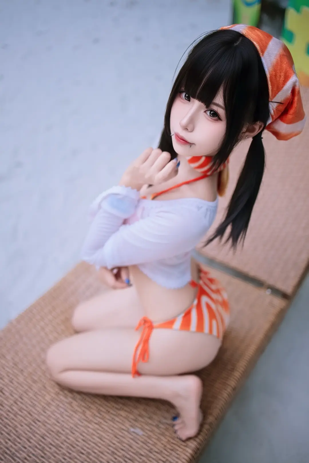 夏日寫真, cosplay攝影, 水上樂園, 泳裝穿搭, 三文魚泳裝