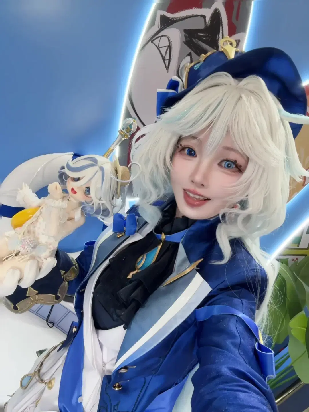 【芙宁娜cos】原神仲夏派对快闪的蓝色系少女 - 团子牛奶 - 第3张