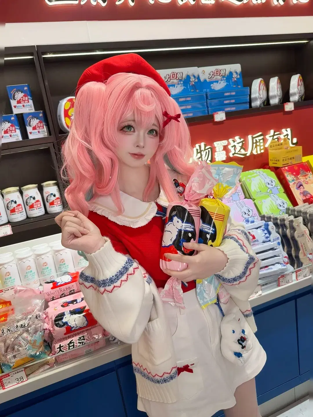 【ヒアシンシア コスプレ】『崩壊：スターレイル × ホワイトラビット コラボ』スーパーで切り取る甘さ100％の瞬間 - 团子牛奶 - 3枚目