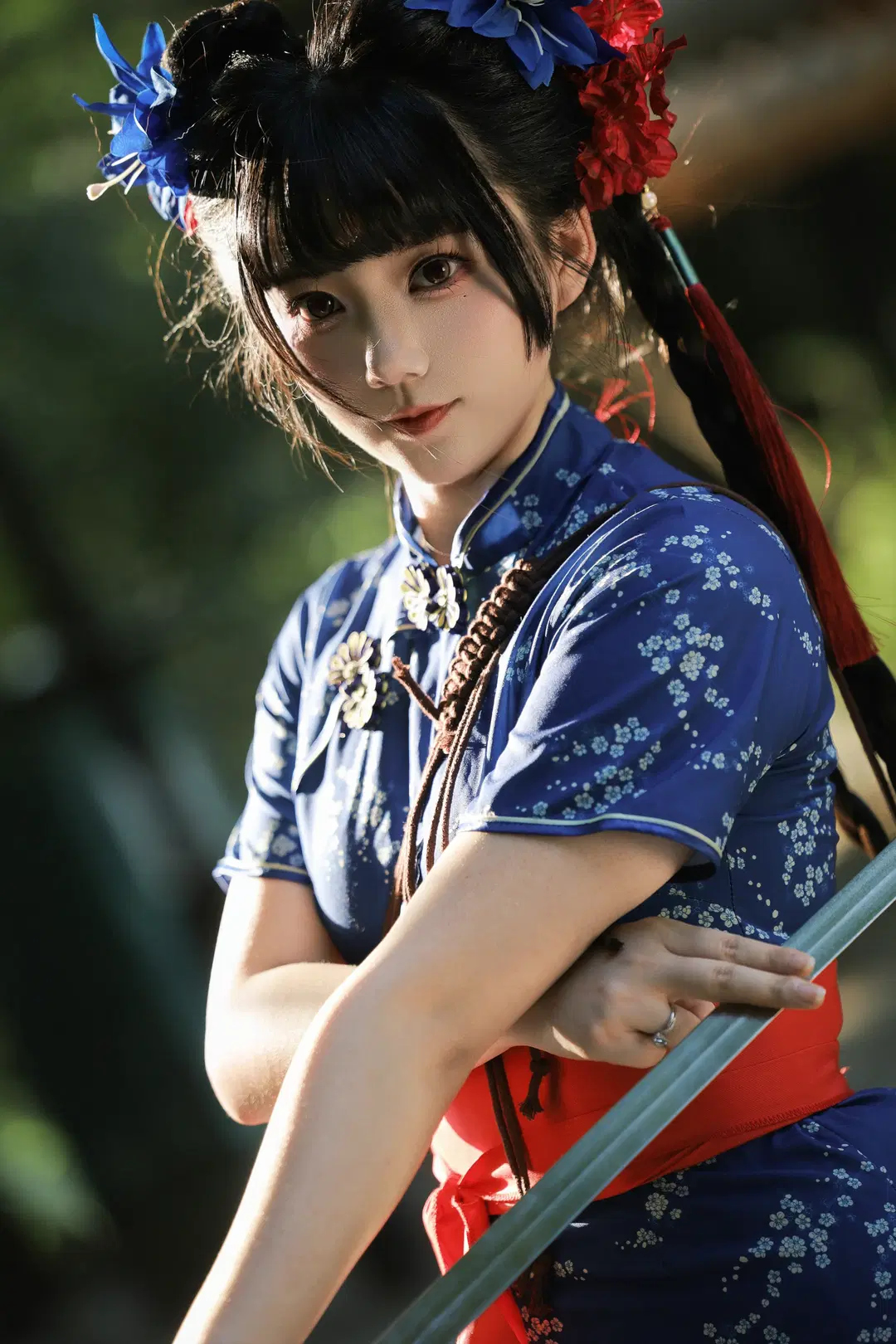 【中華娘】漢服のメイクとスタイリング、古典庭園で江湖風の少女になる：中国風写真＆コスプレ - 森森Rikka - 2枚目