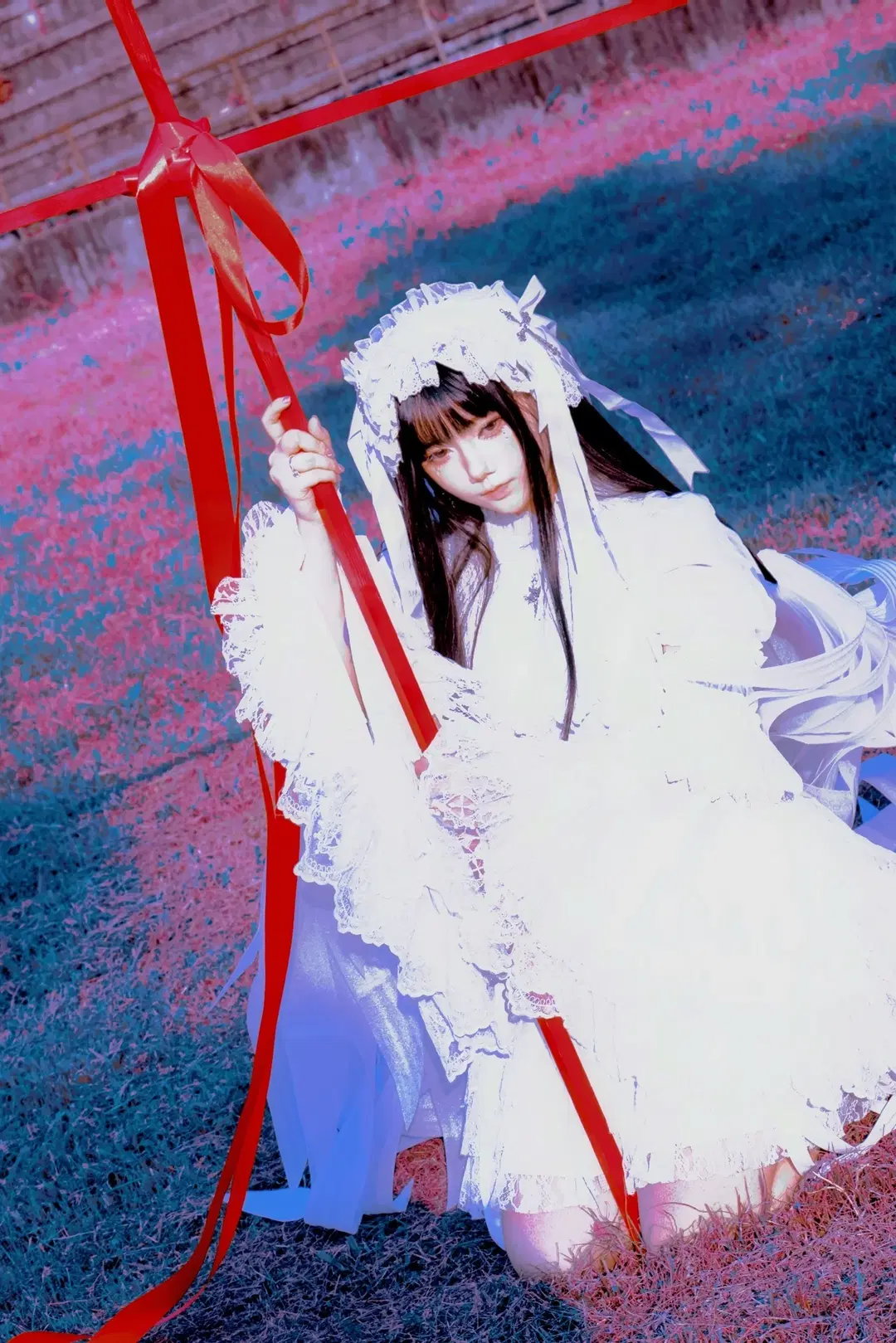 Lolita日系写真，背着十字架与翅膀的拍摄记录 - 森森Rikka - 第2张