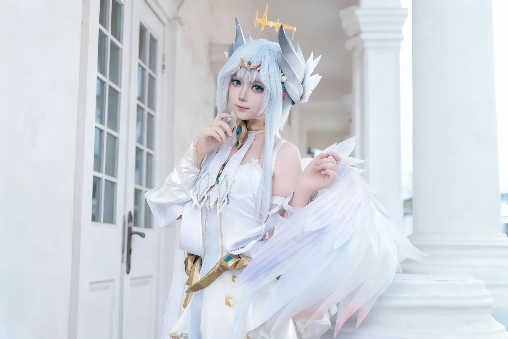 [Angel cosplay] Overwatch Angelic Myth Skin: High-Detail Cosplay Texture Recreation by 森森Rikka - Image 4