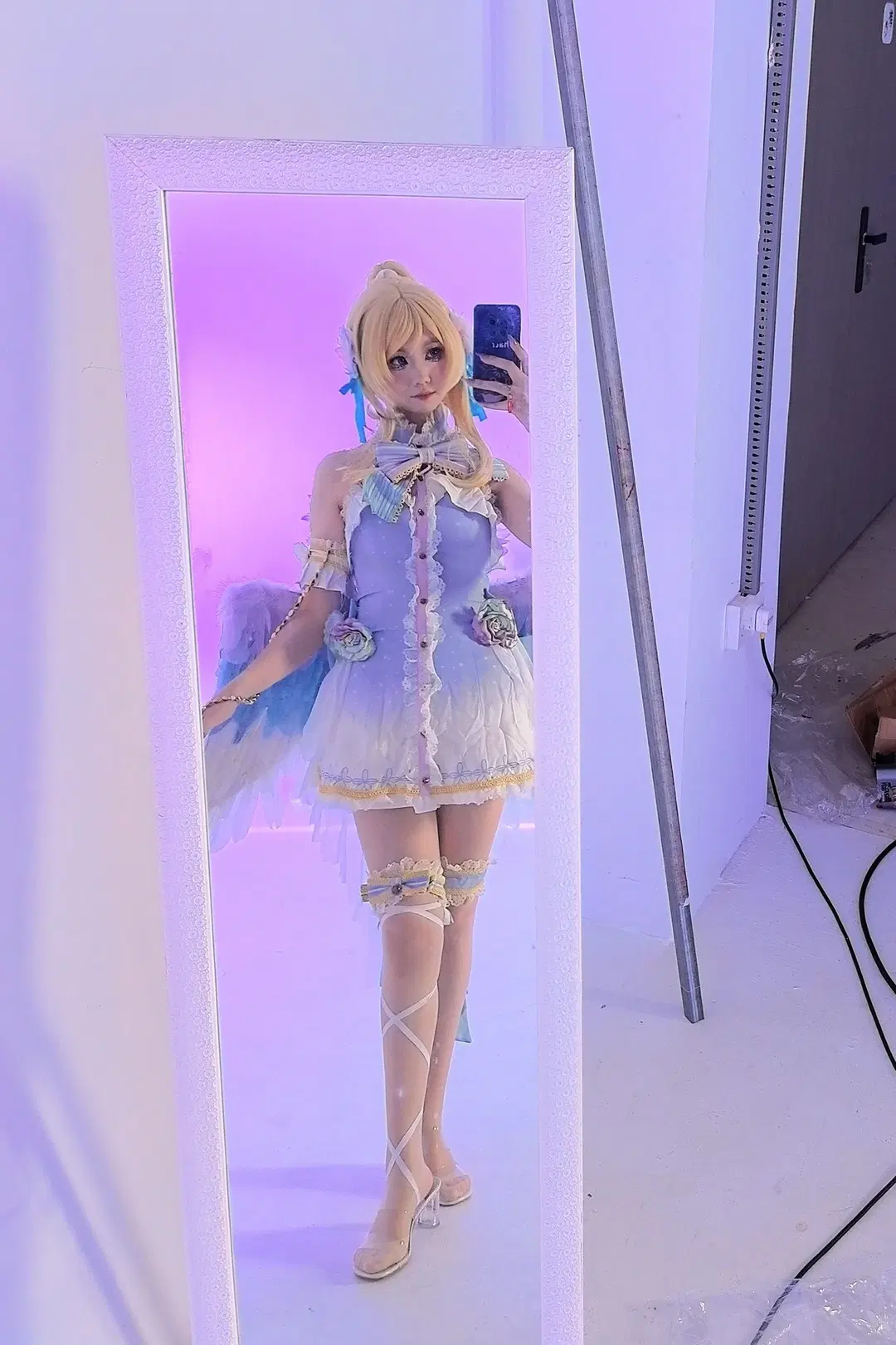 lovelive, 丝袜, 绚濑绘里cos, 白色情人节觉醒, 漫有引力