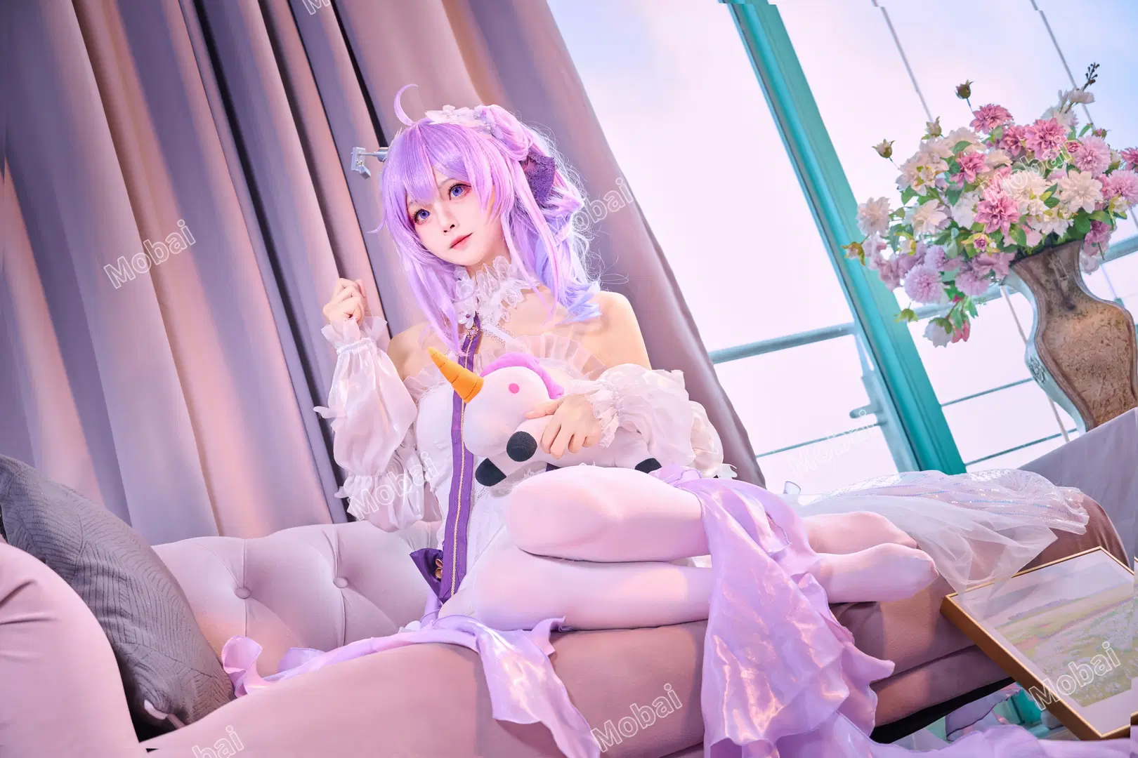 【独角兽cos】碧蓝航线独角兽改，今天也在努力帮哥哥的忙 - Mobai哒哒哒 - 第6张