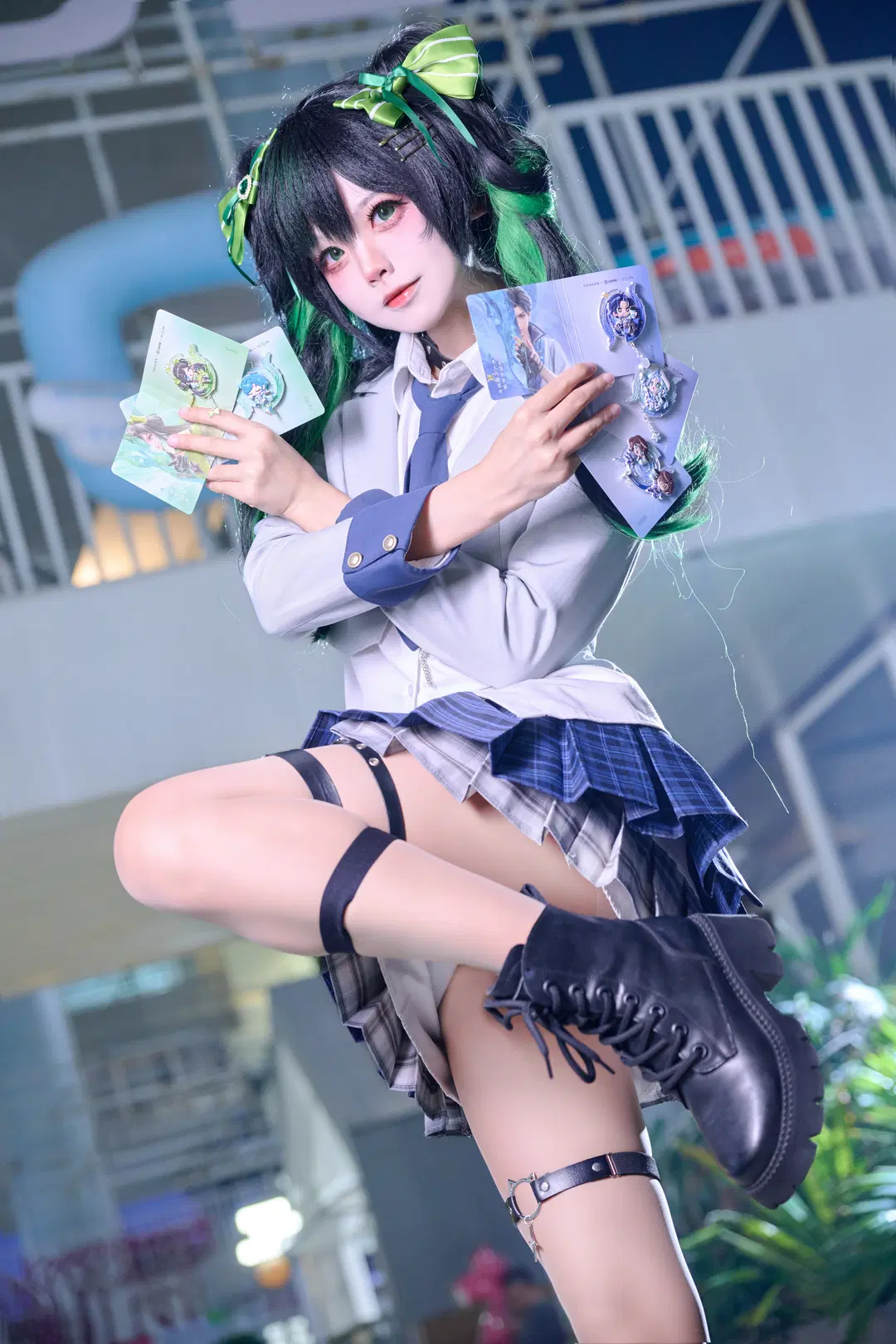 【孙尚香cos】霸王茶姬联名打卡，这套学院风穿搭真的很出片 - Mobai哒哒哒 - 第2张
