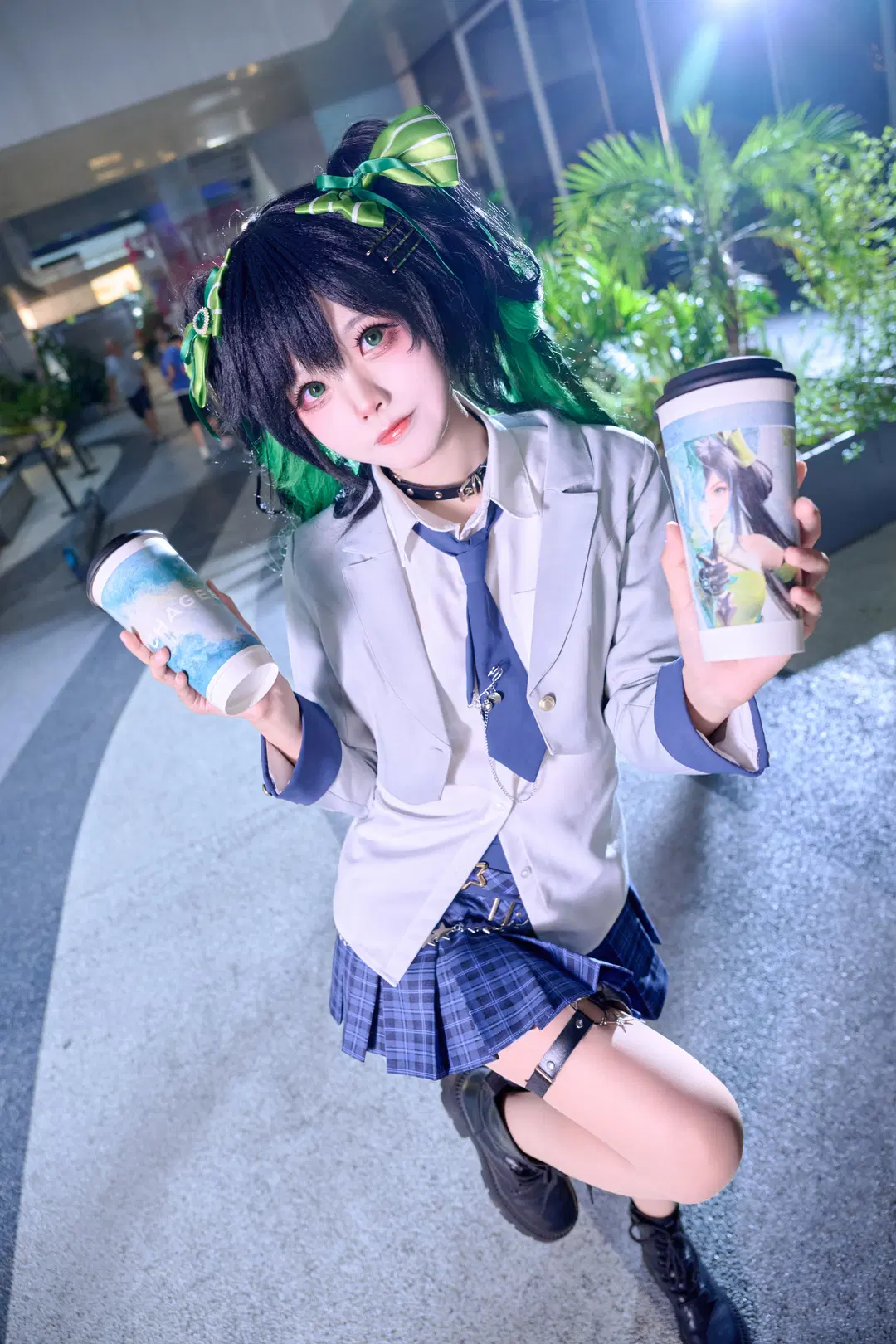 【孙尚香cos】霸王茶姬联名打卡，这套学院风穿搭真的很出片 - Mobai哒哒哒 - 第3张