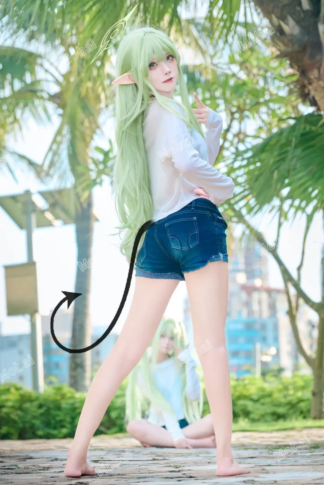 【橘光cos】蔚蓝档案铁道双子泳池夏日行 - Mobai哒哒哒 - 第3张