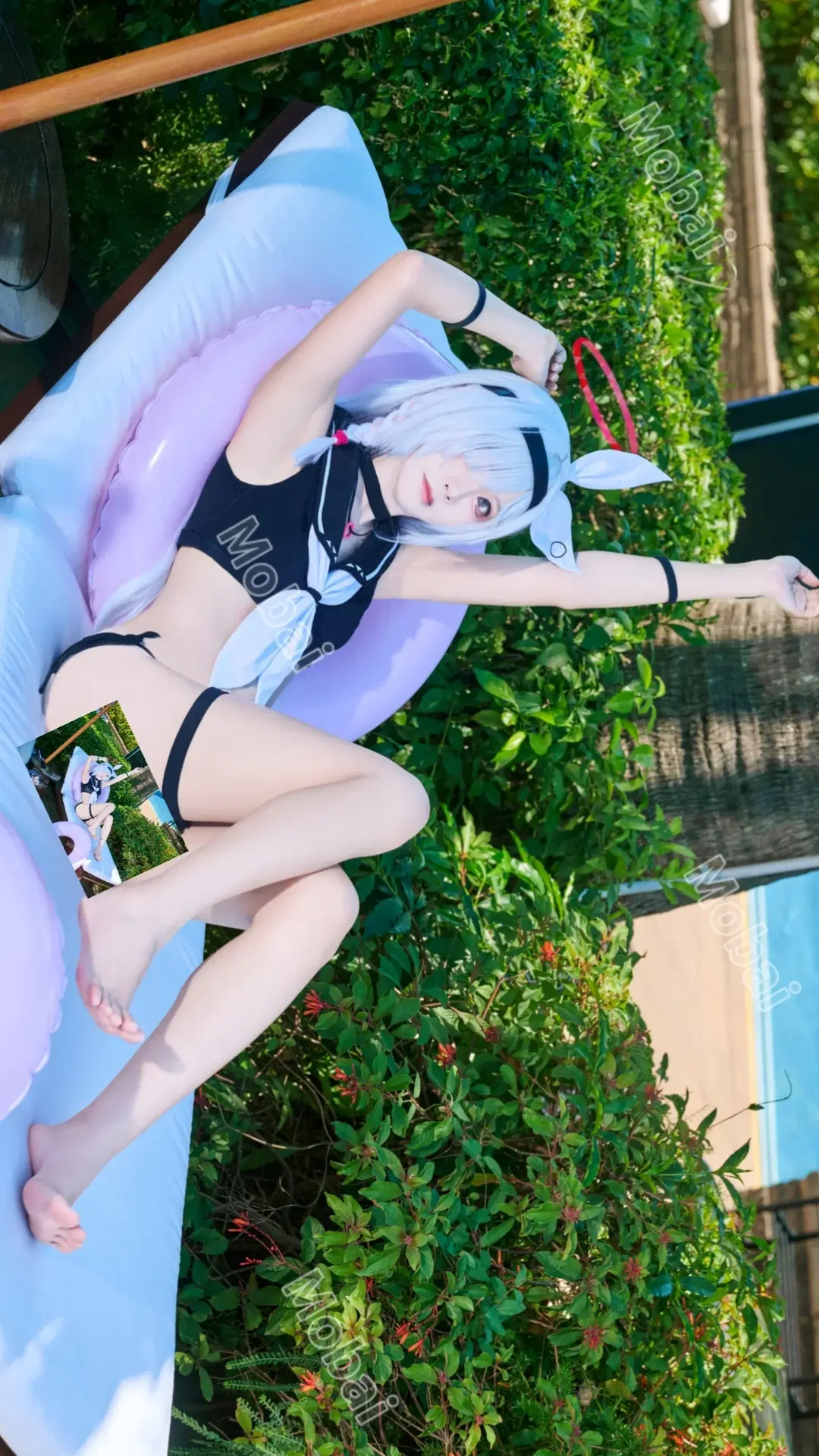 普拉娜cos 蔚蓝档案 同人手办泳装正片 - Mobai哒哒哒 - 第2张