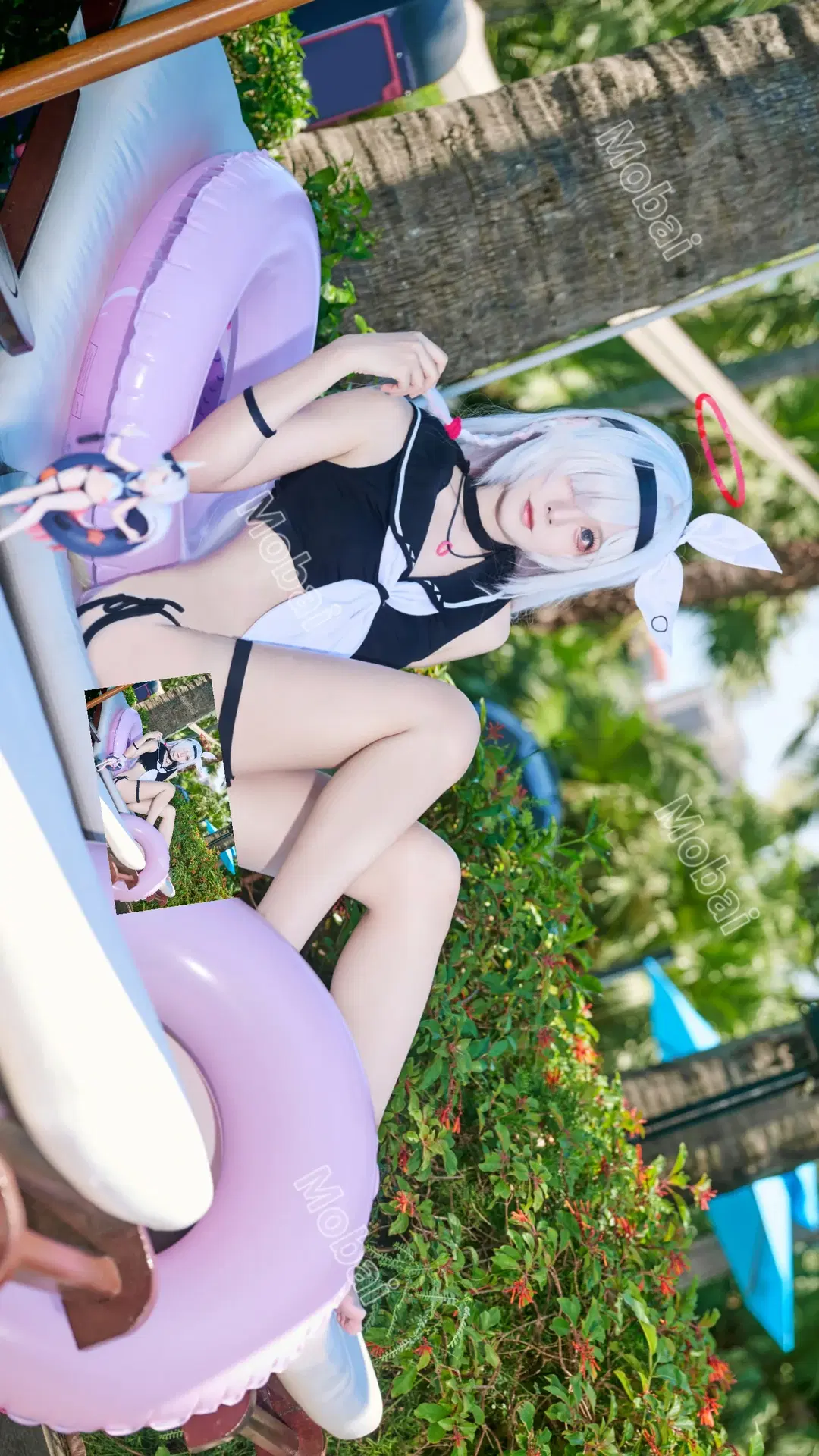 普拉娜cos 蔚蓝档案 同人手办泳装正片 - Mobai哒哒哒 - 第4张