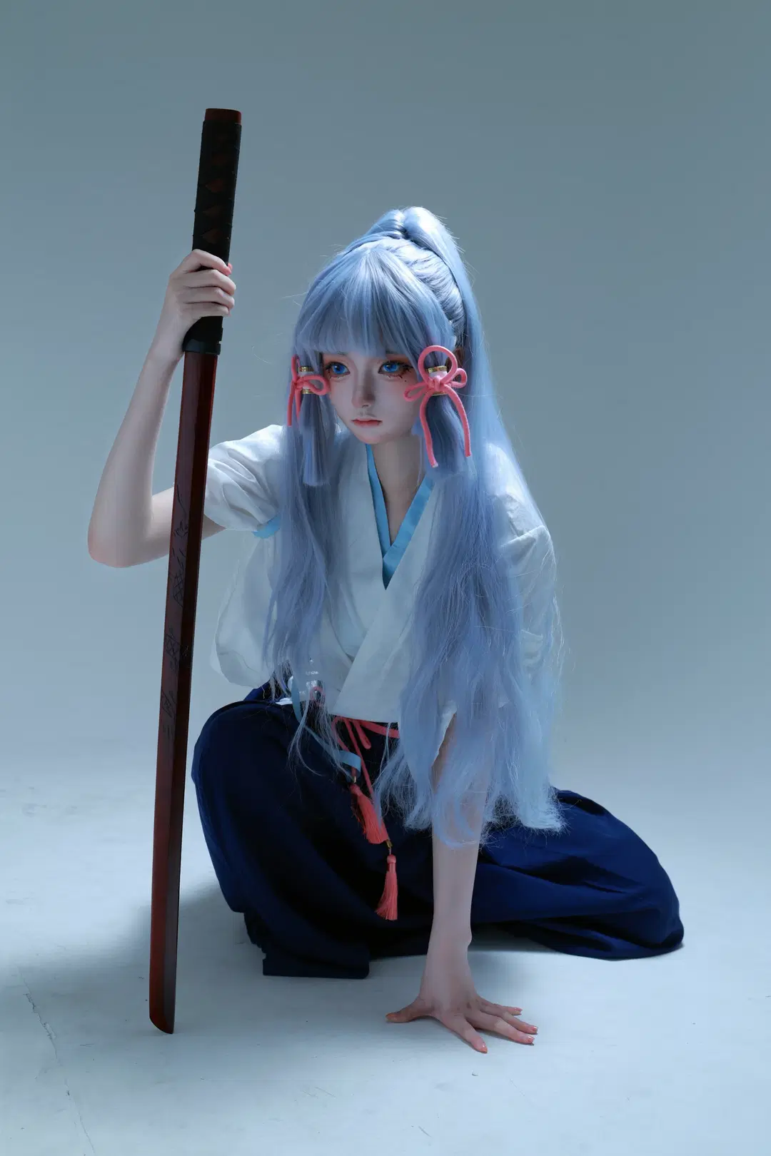 【神里绫华cos】原神剑道服，与哥哥切磋剑艺 - 憨憨 - 第2张