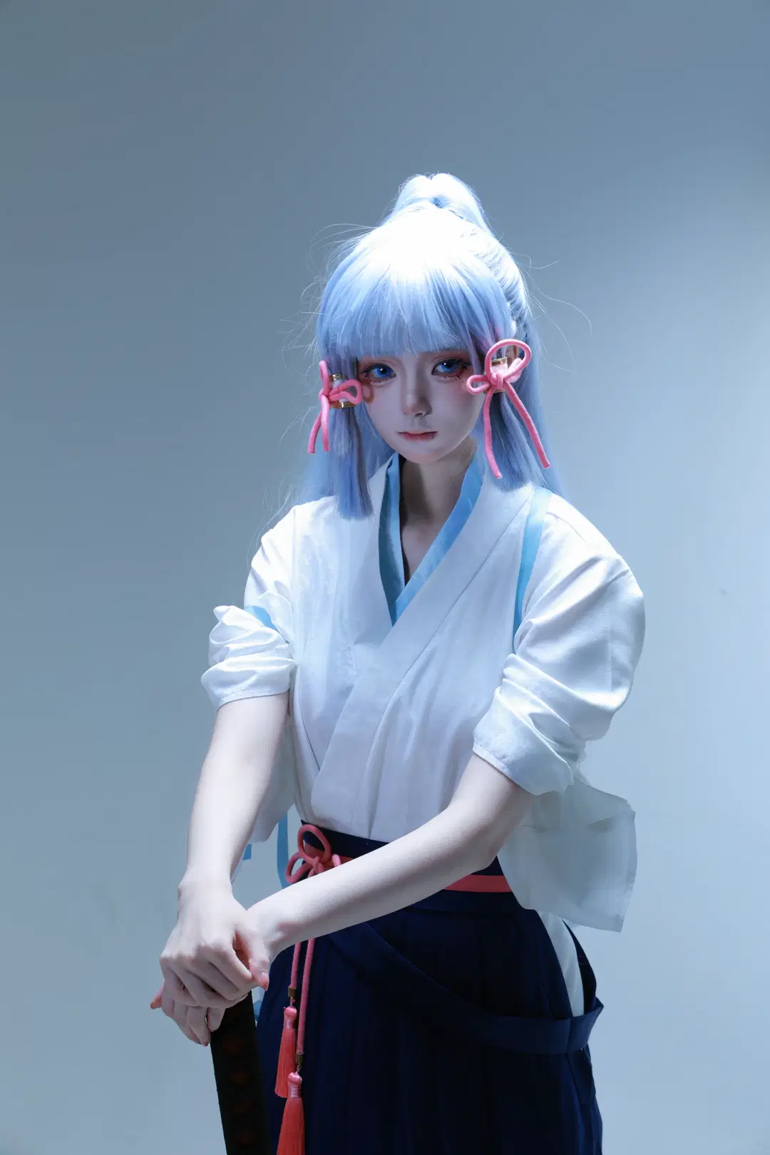 【神里绫华cos】原神剑道服，与哥哥切磋剑艺 - 憨憨 - 第3张