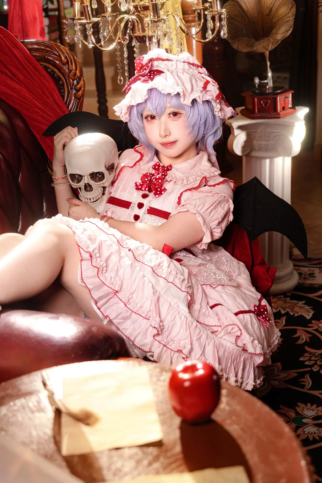東方project, 蕾米莉亞cos, 哥特風, 白絲, Lolita洋裝