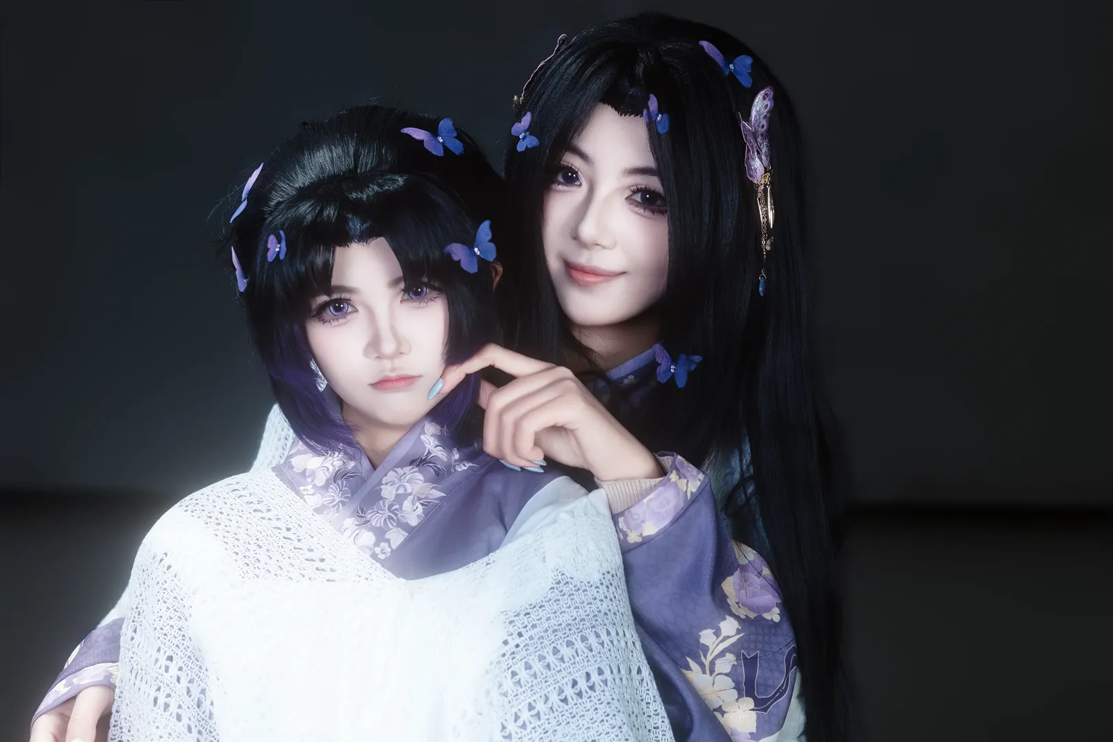鬼灭之刃, 蝴蝶香奈惠cos, 蝴蝶忍, 双生姐妹, 紫蝶写真 - 第3张