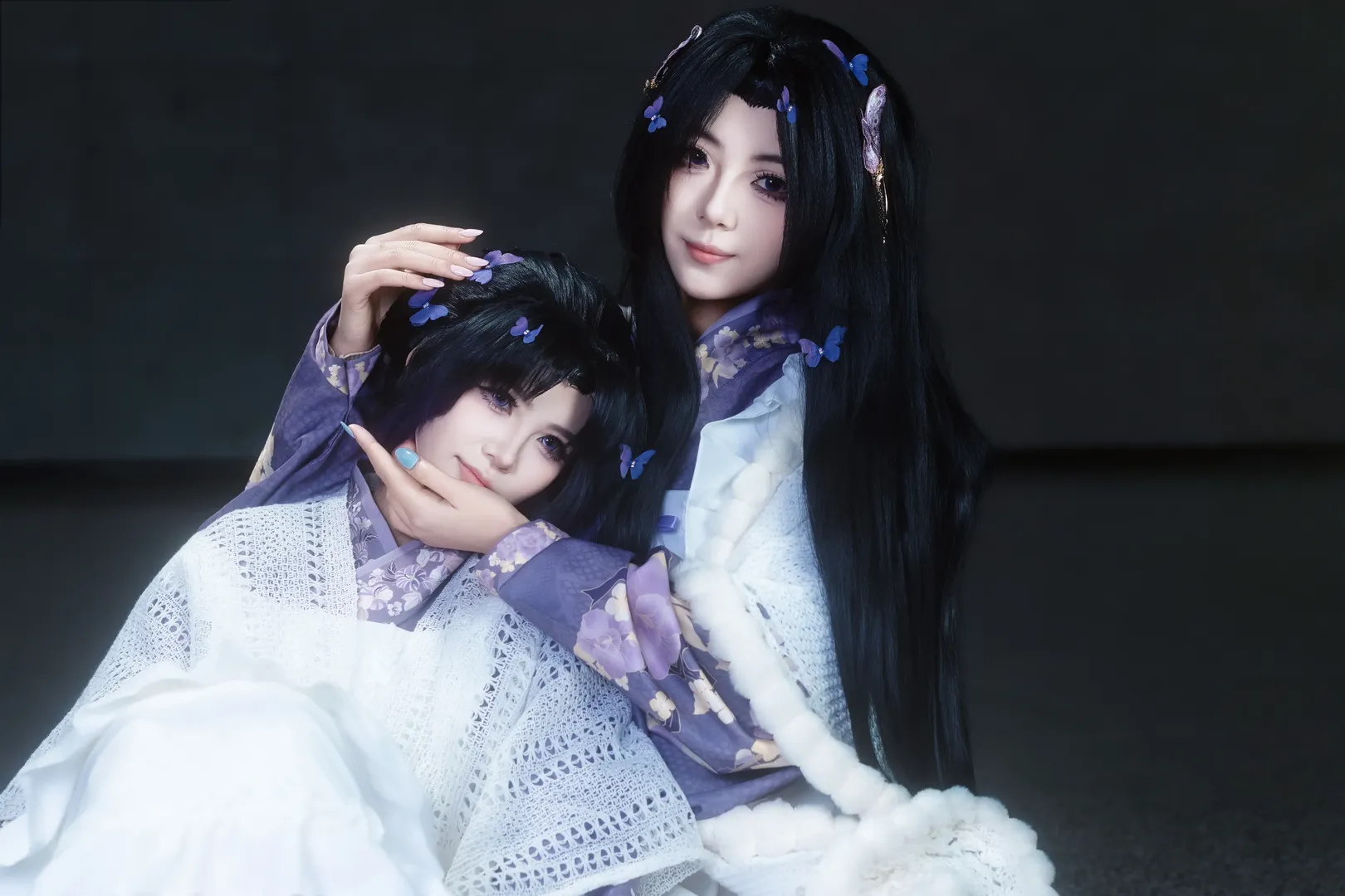 鬼灭之刃, 蝴蝶香奈惠cos, 蝴蝶忍, 双生姐妹, 紫蝶写真 - 第4张