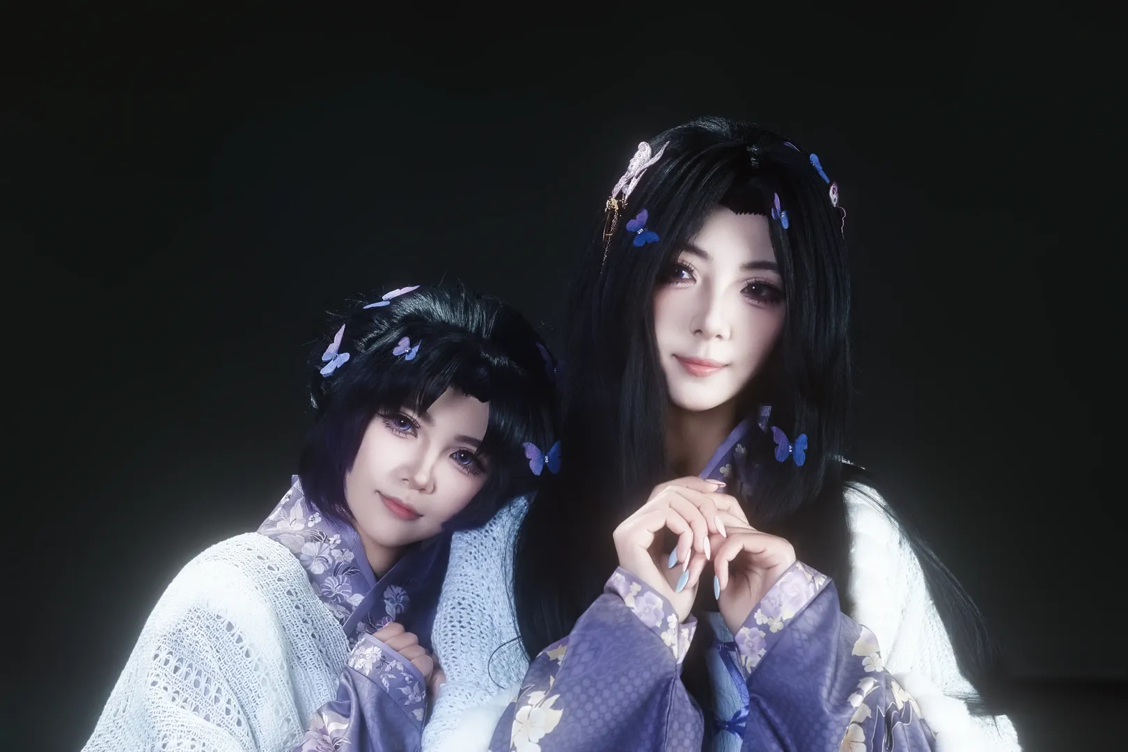 鬼灭之刃, 蝴蝶香奈惠cos, 蝴蝶忍, 双生姐妹, 紫蝶写真 - 第5张