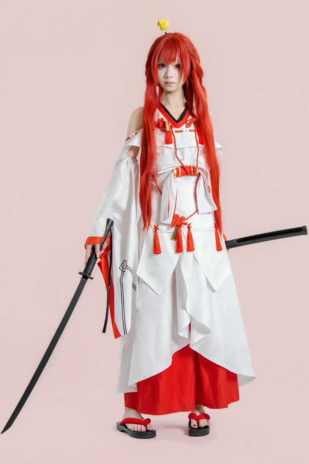 二次元, 龙族, cosplay, 上杉绘梨衣cos, 红发巫女 - 第2张