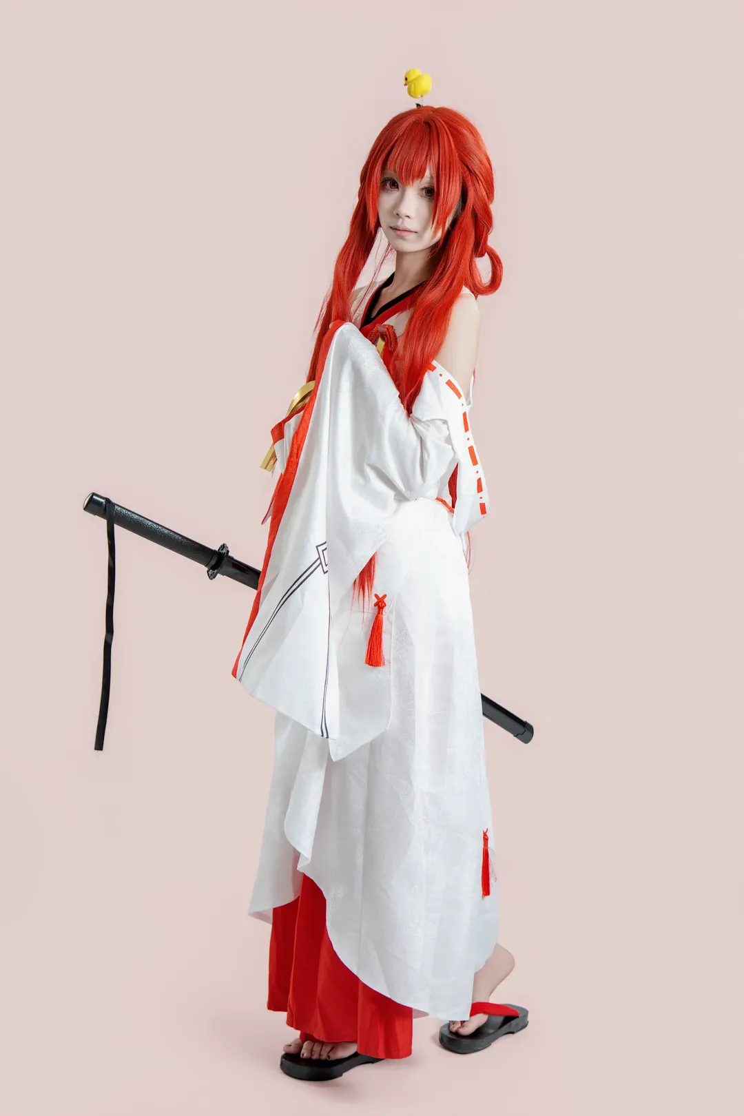 二次元, 龙族, cosplay, 上杉绘梨衣cos, 红发巫女 - 第4张